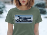 C-17 Globemaster III T-Shirt, Military Aircraft Tee, Air Force Veteran Gift, Aviation Lover Shirt, Patriotic Cargo Plane thumbnail 7