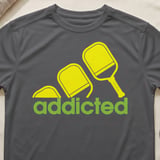 Pickleball Sport-Tek Performance Tee, addicted, Moisture-Wicking Athletic Court Apparel thumbnail 8