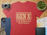 Gen X No Evidence Graphic T-Shirt thumbnail 8
