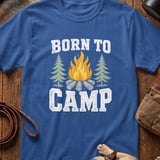 Born To Camp Campfire T-Shirt thumbnail 5