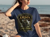 United States Army T-Shirt, Veteran Military Tee, Patriotic Soldier Gift, Army Strong, This We'll Defend Eagle Star Graphic Print Shirt thumbnail 2