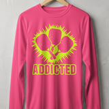 Pickleball Sport-Tek Long Sleeve Tee, Addicted, Sun Shield Shirt thumbnail 2
