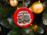 Grand Wagoneer Ornament, Waggy Gone Wild, Classic Car Fan Gift, Car Lover Ornament, Unique Ornament, Cars Ornament thumbnail 5