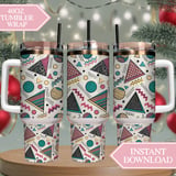 90s Memphis Style Digital Pattern Size Bundle Png thumbnail 8