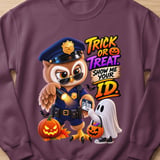 Trick Or Treat Officer Hoot the Owl Sweatshirt thumbnail 6