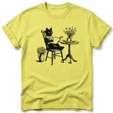 Cozy Bookish Cat Tee thumbnail 5