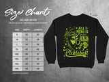 Pickleball Gildan Crewneck Sweatshirt, All I Need Is Jesus And Pickleball, Court Warm Up thumbnail 11