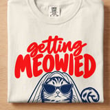 Getting Meowied Cat Bride Shirt | Ivory Tee, Sand Crewneck & Hoodie thumbnail 2