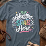 Adventure Starts Here T-Shirt thumbnail 3