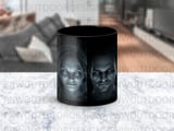 Creepy Ghost Faces Mug Wrap Design, Spooky Digital Sublimation for 11oz 15oz Mugs, Horror Dark Art Instant Download Digital thumbnail 4