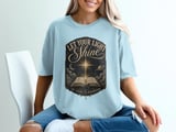 Let Your Light Shine Classroom T-Shirt, Christian Teacher Gift, Vintage Bible Verse Celestial Faith Based Educator Tee thumbnail 9