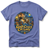 Gogh Crazy Cat Lady ~ Comfort Colors Premium Tee thumbnail 10