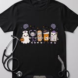 Spooky Nurse Squad Halloween Tee thumbnail 5