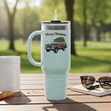 Merry Christmas Wagoneer Tumbler, The Waggy, Car Tumbler, Holiday Tumbler, Grand Wagoneer Christmas, Car Lover Gift, Christmas Gift thumbnail 5