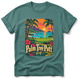 Palm Tree Putt ~ Comfort Colors Premium Tee thumbnail 8