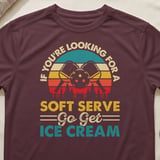 Pickleball Sport-Tek Performance Tee, If You're Looking For A Soft Serve Go Get Ice Cream, Court Apparel thumbnail 2