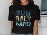 Sun Salt Sand T-Shirt|Tropical Beach Graphic Vacation Tee|Summer Vibes Palm Print Apparel|Road Trip Shirt Gift|Retro  Cruise  Holiday Top thumbnail 2