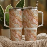 Rose Gold Marble Tumbler Digital Paper, Watercolor Background, Floral Junk Journal Pages, Printable Tumbler Png, Scrapbooking thumbnail 9