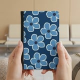 Blue Retro Floral Passport Cover thumbnail 3