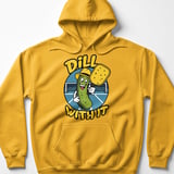 Pickleball Gildan Fleece Hoodie, Dill With It Funny Pickleball Character, Cozy Winter Court Pullover thumbnail 10