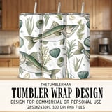 Digital Pattern Bundle, Fish Pattern, Digital Print, Fish Clipart, Fish Art, Seafood Illustration, Angling Artwork, Sea Life, Digital Bundle thumbnail 2