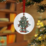 Retro Christmas Robot Ornament thumbnail 2