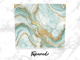 20 oz Skinny Tumbler Wrap, Teal Gold Marble Sublimation Design, Tumbler Digital, Straight Tapered Wrap png, Instant Download thumbnail 4