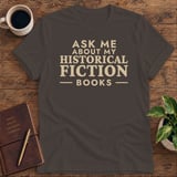 Ask Me About My Historical Fiction Books Softstyle Tee thumbnail 2