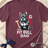 Proud Pit Bull Dad Tee | Pit Bull Dad Shirt | Pittie Dad Gift | Dog Dad Apparel thumbnail 15