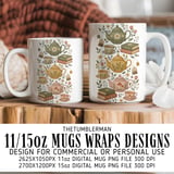 Vintage Tea and Books Digital Mug Wrap thumbnail 1