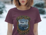 United States Navy T-Shirt, Forged By The Sea Emblem, Military Ships Aircraft Jets Graphic Tee, Veteran Patriot Gift thumbnail 7