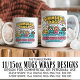 Whimsical Dogs Rain Walk Squad Digital thumbnail 1