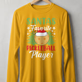 Pickleball Sport-Tek Long Sleeve Tee, Santas Favorite Pickleball Player, Sun Shield Shirt thumbnail 3