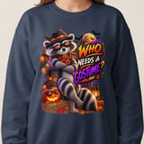 Randy the Raccoon Halloween Sweatshirt thumbnail 8