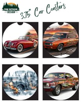 Classic Car 40oz Tumbler Wrap Design, Vintage Red Muscle Car Sublimation Digital File, Car Show Auto Lover Gift for Him thumbnail 8