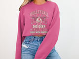 Dig Deep Trust God Volleyball Tee thumbnail 11