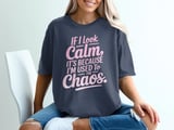 If I Look Calm, It's The Chaos Graphic Tee thumbnail 4