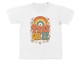 Pray On It Christian Youth T-Shirt | Retro Faith Rainbow Tee | Vintage Inspirational Boho Religious Gift for Her Women thumbnail 3