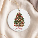 Pottery Christmas Tree Ornament, The Year I Learned Pottery Keepsake Decor, Ceramicist Gift for Pottery Lover, Ceramic Artist Studio Holiday thumbnail 5