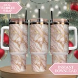 Rose Gold Marble Tumbler, Digital Paper, Floral Backgrounds, Scrapbook Paper, Junk Journal, Tumbler PNG, Printable Paper thumbnail 8