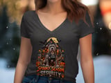 Spooky Season Security Pitbull Tee | Halloween Pittie Shirt | Pit Bull Mom Gift | Dog Lover Gift thumbnail 2