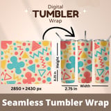 Digital Pattern, Geometric Digital Pattern, Digital Bundle Pattern, Doodle Pattern, Digital Shapes Pattern, Abstract Pattern, Fun Pattern thumbnail 9