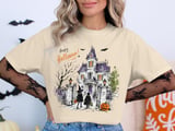 Haunted Manor Sketch T-Shirt thumbnail 1