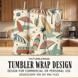 Retro Coastal Beach Digital Design Size Bundle Png thumbnail 1