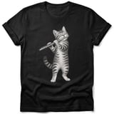 Flute Playing Cat Tee thumbnail 2