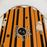Cute Halloween Shower Curtains, Bath Mat, Kawaii Ghost and Skeleton Spooky Season Bathroom Decor, Orange Black Striped Fall Housewarming thumbnail 4