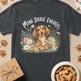Mini Doxie Energy Floral T-Shirt thumbnail 1