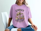 Chosen & Loved Western Christian T-Shirt | Boho Cowgirl Faith Tee, Rustic Cross Scripture 1 Peter 2:9 Top thumbnail 4