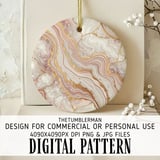 Rose Gold Agate Tumbler Design, Digital Paper, Watercolor Flower Backgrounds, Floral Junk Journal Pages, Printable Tumbler PNG, Scrapbooking thumbnail 3