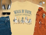 Walk By Faith Misplace Everything Shirt, Funny Christian Duck Tee, Cozy Faith Humor Gift for Mom, Cute Duck Lover T-Shirt thumbnail 9